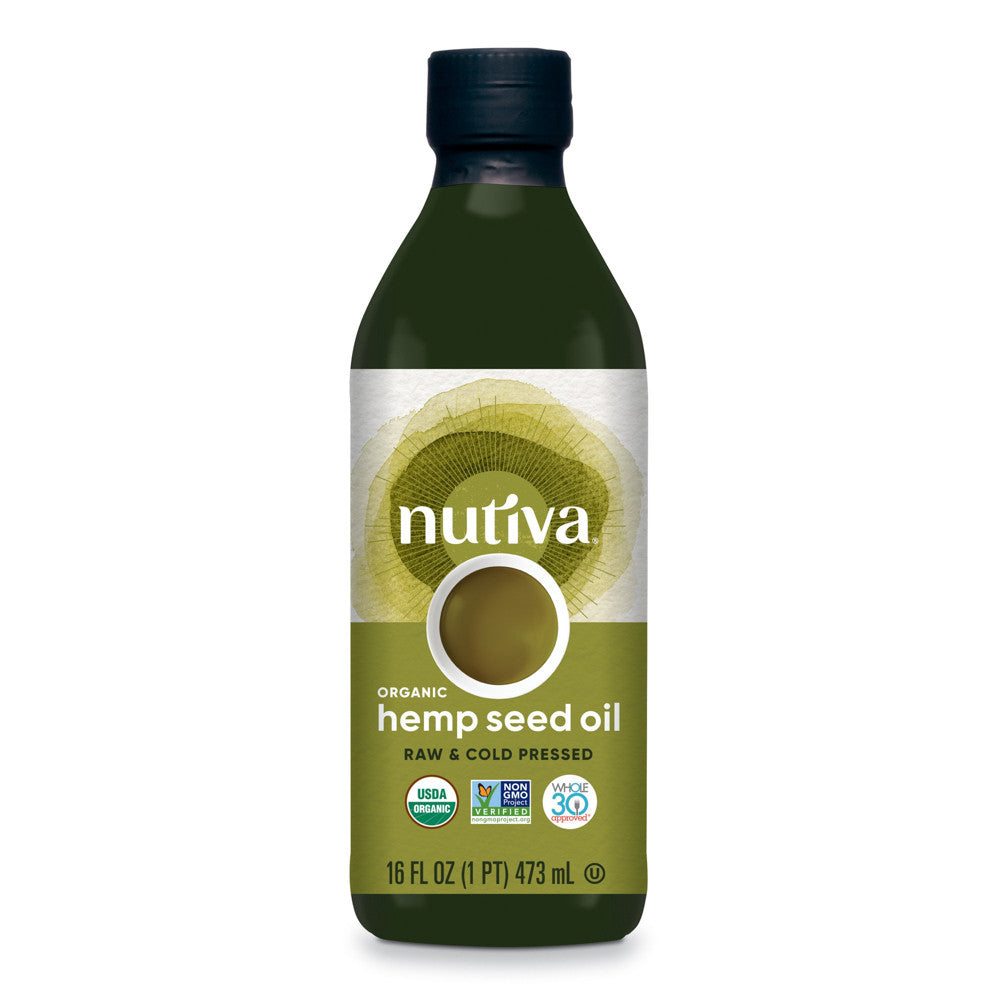 Nutiva Organic Superfood Cold Pressed Hemp Oil, 16 Oz